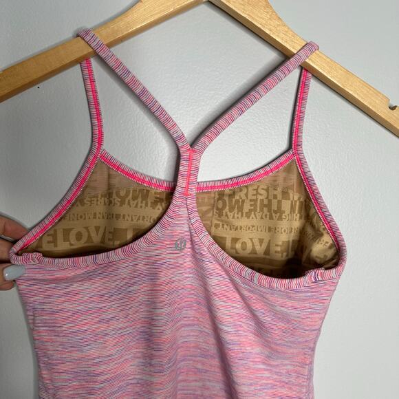 Lululemon Women's Power Y Tank in Wee Are from Space White April Multi‎ Size 4 - Picture 5 of 7